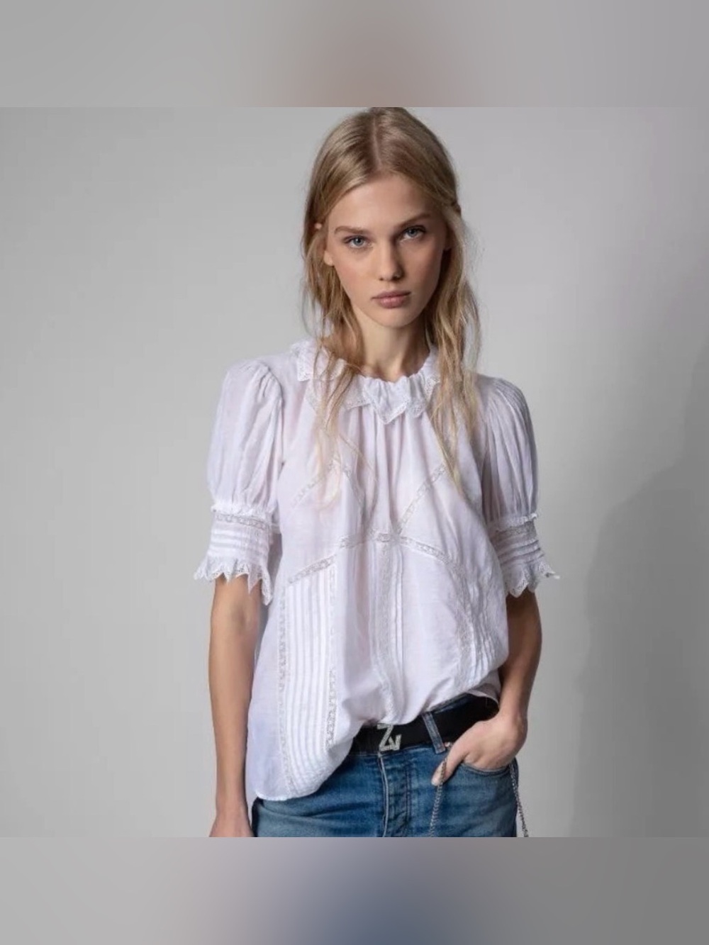Zadig & Voltaire Tupel
Collared Blouse Shirt Top White size medium